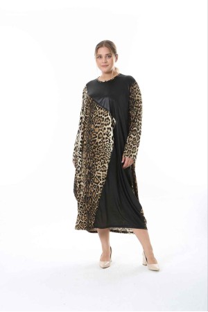 214431 TOPTAN DESENLİ ELBİSE