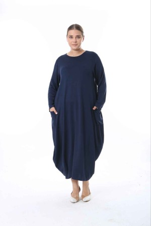 214434 Navy blue DRESS