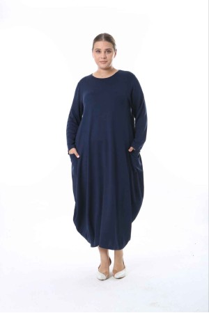 214434 Navy blue DRESS