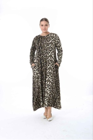 214436 leopard DRESS