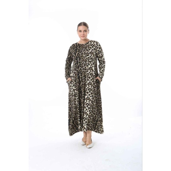 214436 leopard DRESS