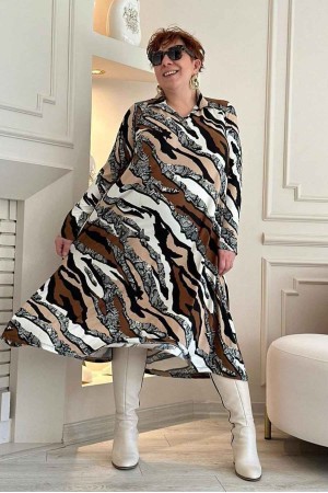 214447 patterned DRESS