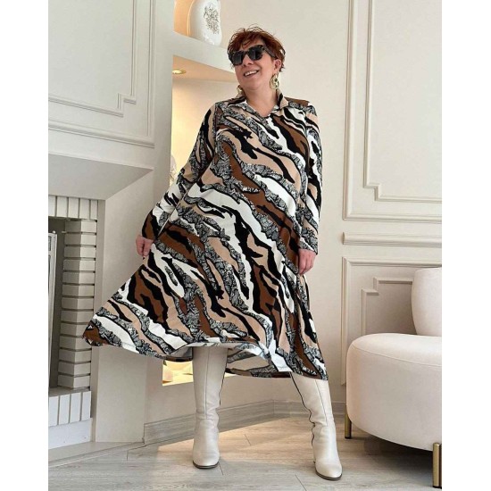 214447 patterned DRESS