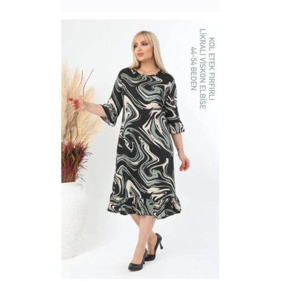 216140 patterned DRESS