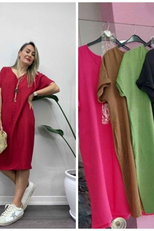 216150 fuchsia DRESS