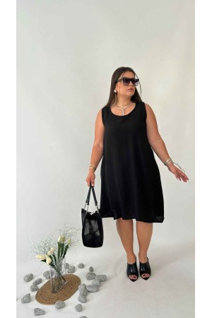 216177 TOPTAN SİYAH ELBİSE