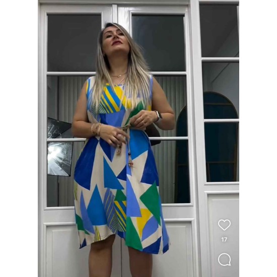 216190 patterned DRESS