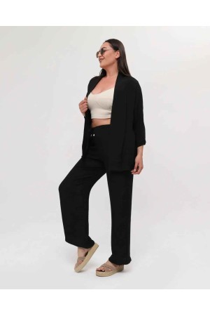 216194 TOPTAN SİYAH PANTOLON TAKIM