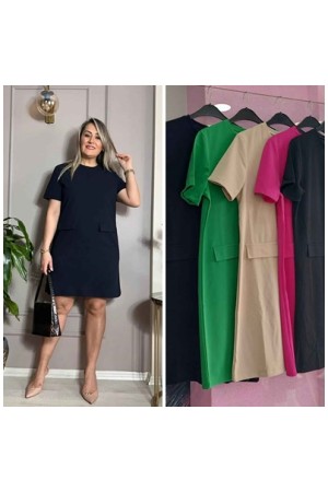 216202 Navy blue DRESS