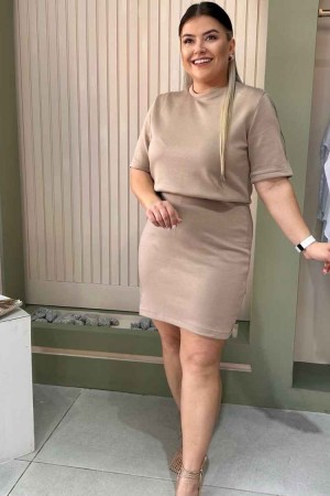 216205 beige DRESS