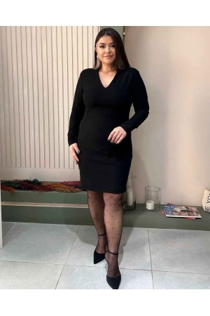 216224 TOPTAN SİYAH ELBİSE