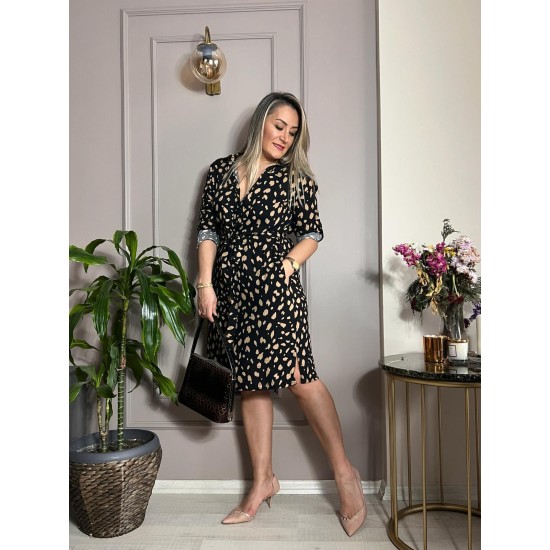 216225 patterned DRESS