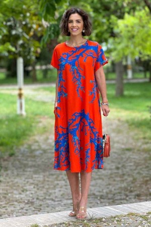 216276 patterned DRESS