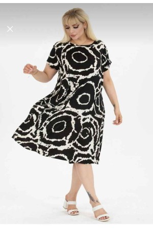 216279 TOPTAN DESENLİ ELBİSE