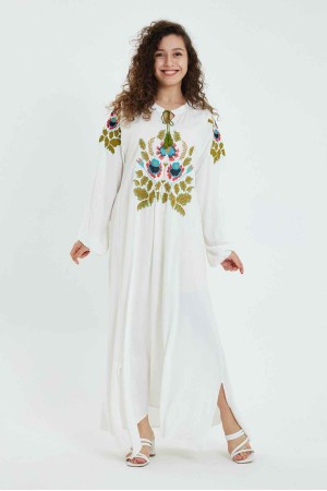 216341 TOPTAN BEYAZ ELBİSE