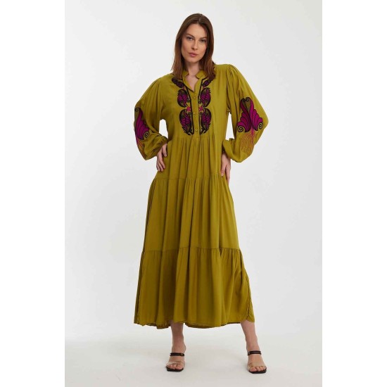 216349 GREEN DRESS