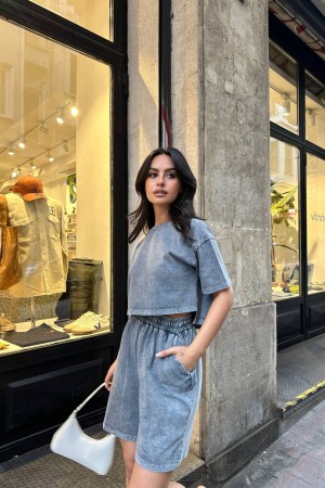 216483 anthracite Shorts suit