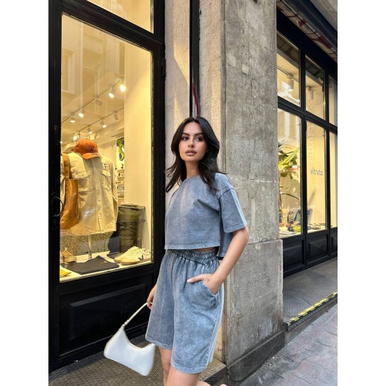 216483 anthracite Shorts suit