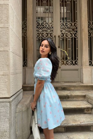 216498 patterned DRESS