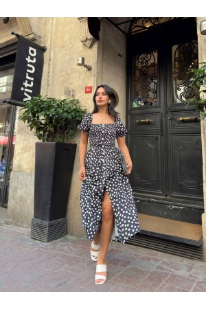 216508 TOPTAN DESENLİ ELBİSE