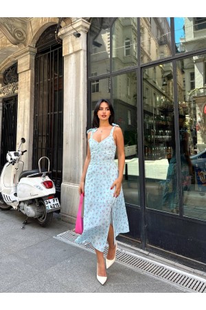 216512 TOPTAN DESENLİ ELBİSE