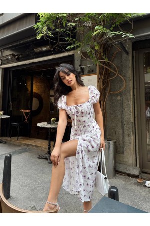 216522 TOPTAN DESENLİ ELBİSE