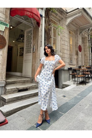 216523 TOPTAN DESENLİ ELBİSE