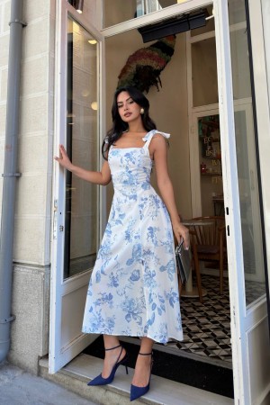 216530 TOPTAN DESENLİ ELBİSE