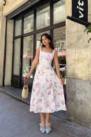 216531 TOPTAN DESENLİ ELBİSE