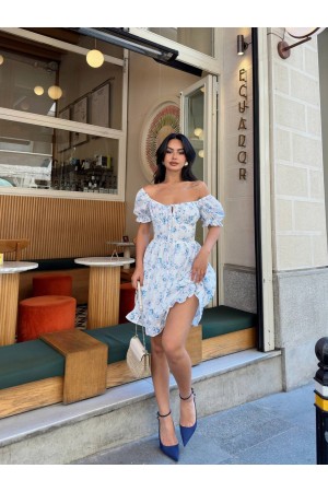 216533 TOPTAN DESENLİ ELBİSE