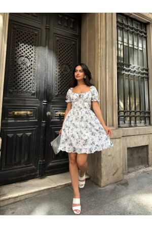 216536 TOPTAN DESENLİ ELBİSE