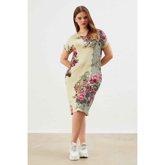 216618 patterned DRESS