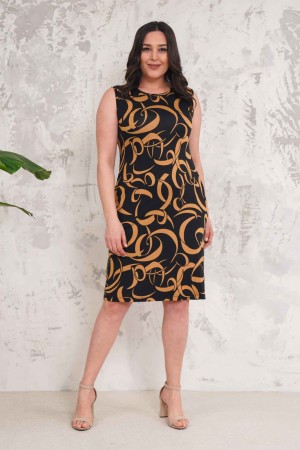 216621 patterned DRESS