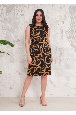 216621 TOPTAN DESENLİ ELBİSE