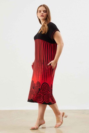 216635 patterned DRESS