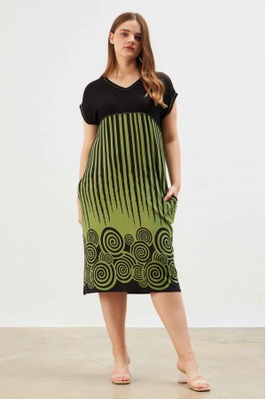 216638 patterned DRESS