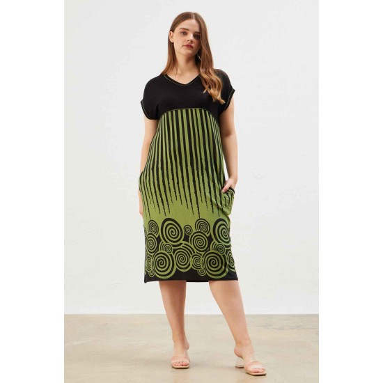 216638 patterned DRESS