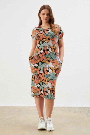 216641 patterned DRESS