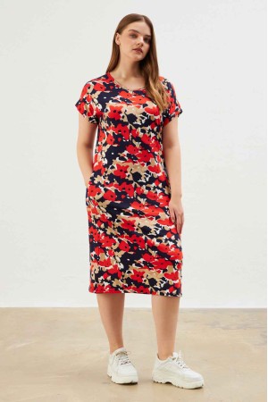216646 patterned DRESS