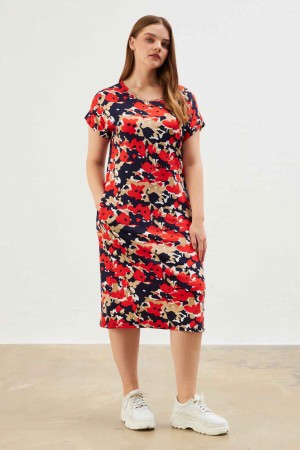 216646 patterned DRESS