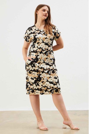 216647 patterned DRESS