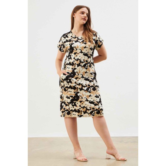 216647 patterned DRESS