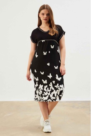 216649 patterned DRESS