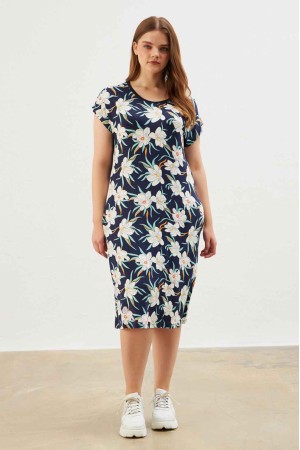 216650 patterned DRESS