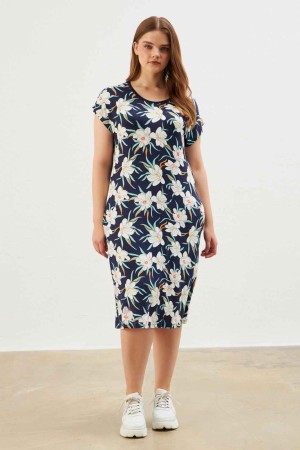 216650 patterned DRESS