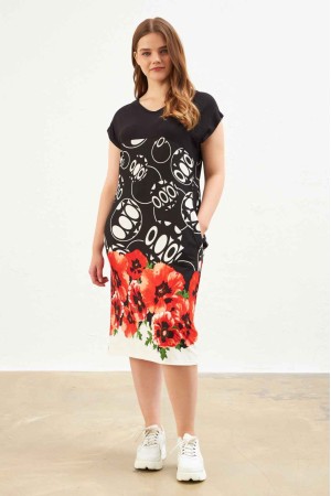 216652 patterned DRESS