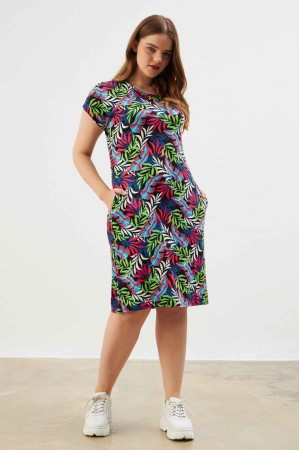 216653 patterned DRESS