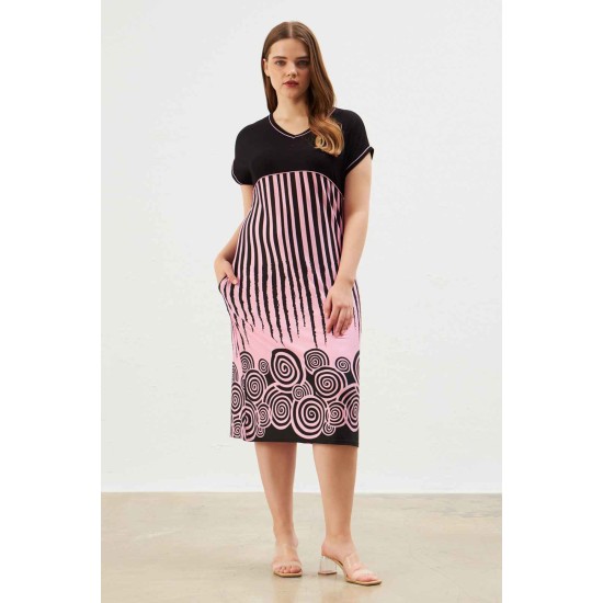 216660 patterned DRESS