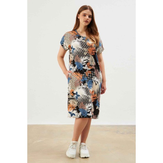 216664 patterned DRESS