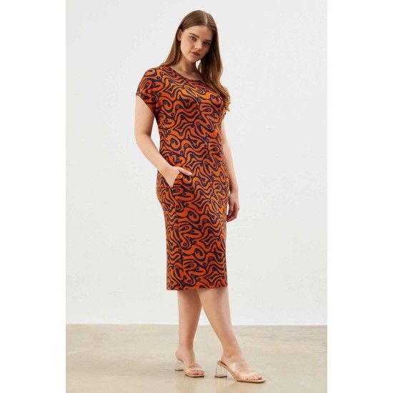 216670 patterned DRESS
